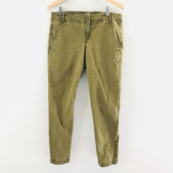 olive green tapered pants